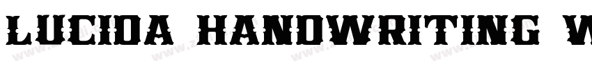 Lucida Handwriting W字体转换